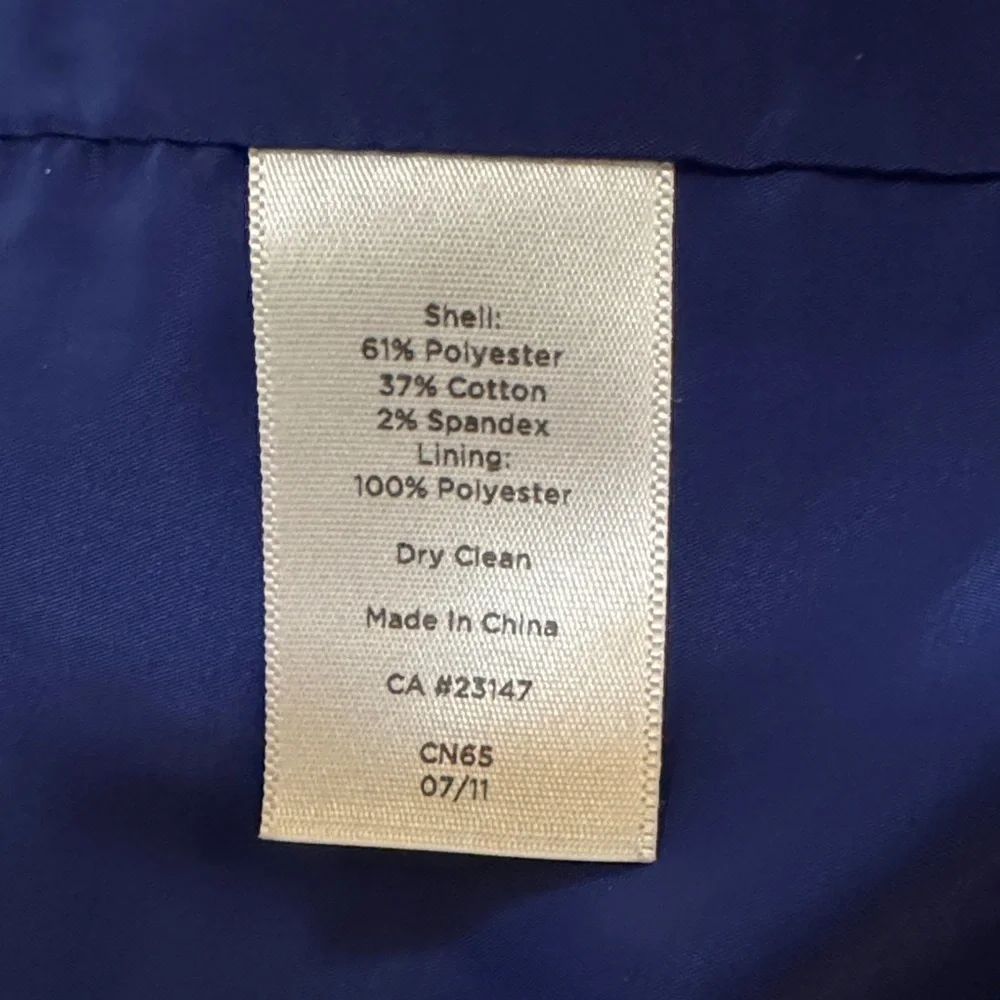 Talbots Royal Blue Duchesse Satin Maxi Skirt